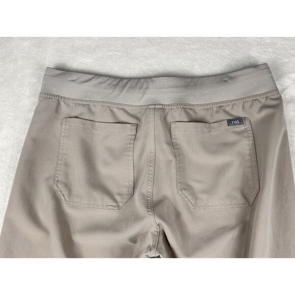 FIGS Technical Collection Pants Women’s Size M/T Tan Beige Draw Strings Scrubs - Picture 6 of 7